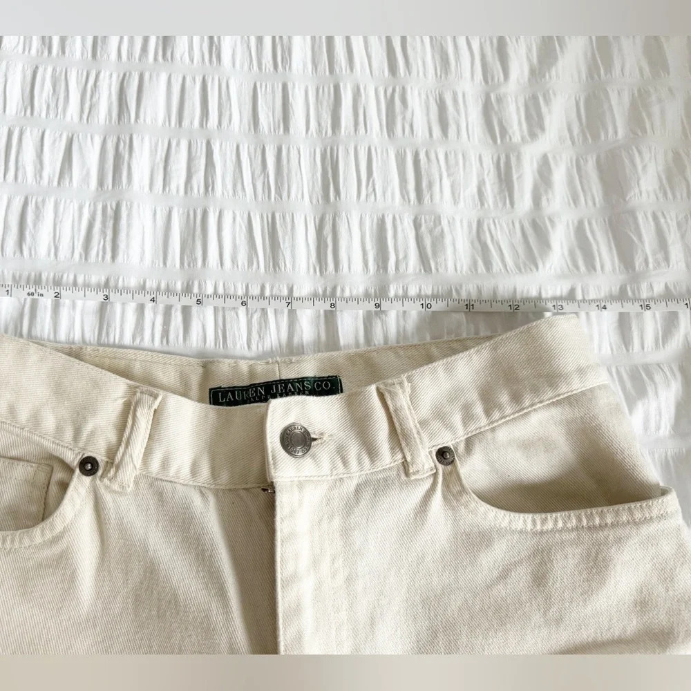 Lauren Ralph Lauren Jeans Co Beaded Bootcut Vintage Size 6 High Waist Size 6 90s - Picture 6 of 10